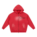 Sunfade Two-way Zipper Boxy Fleece Hoodie