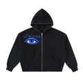 Fleeced Full-Zip Boxy Hoodie